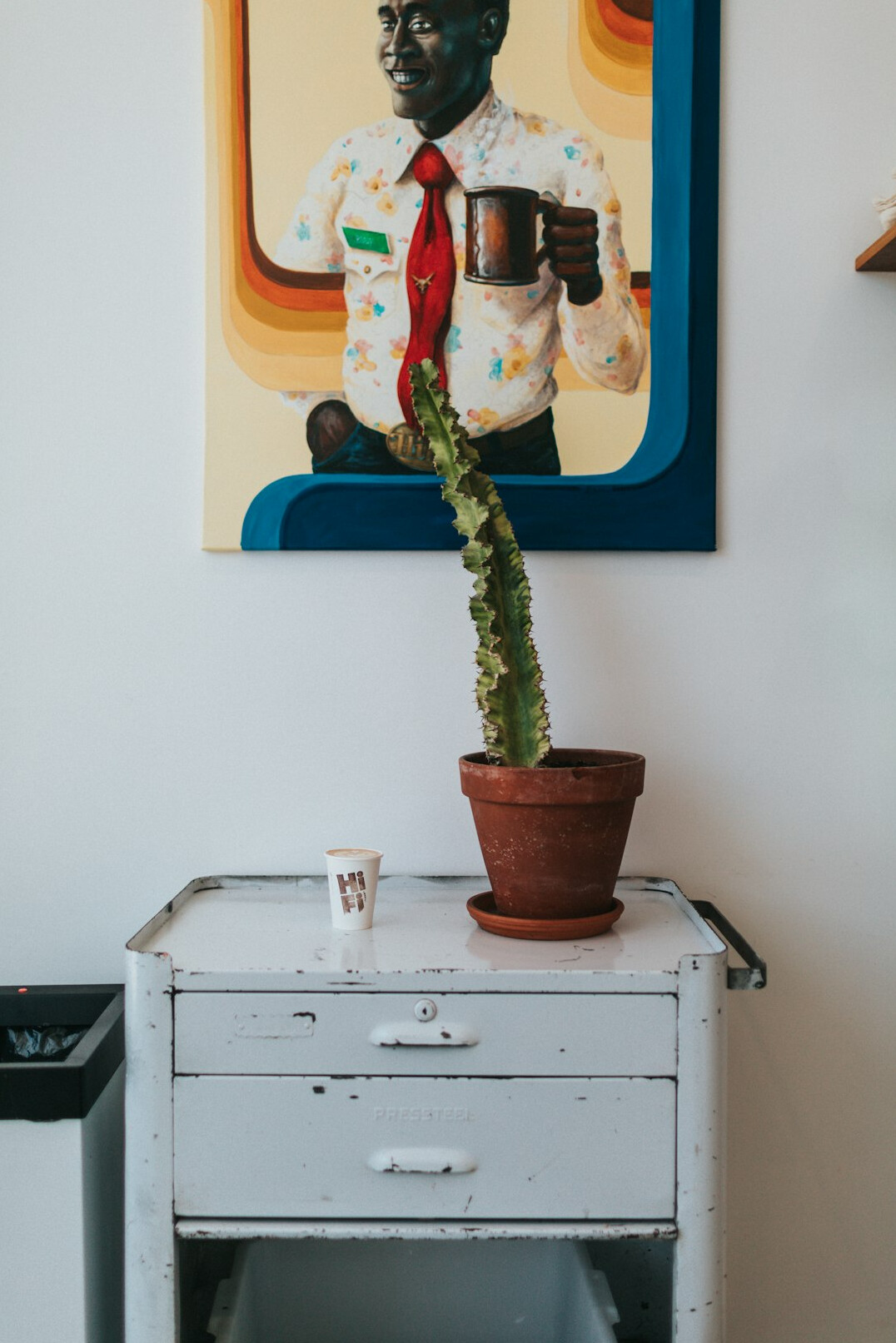 hand painted vintage poster